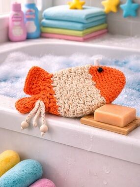 Handmade Gold Fish-Shaped Soap Saver